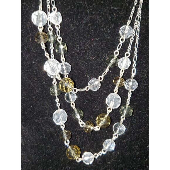 A Lauren Conrad Layered Necklace Silver Tone Cottage Core Elegant Minimalist - Picture 2 of 9